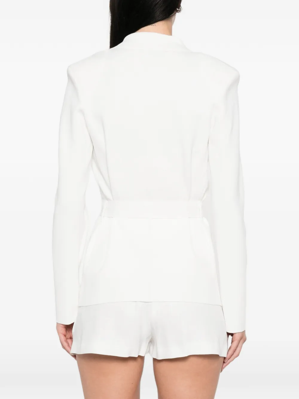 Elisabetta Franchi Vest met zakknoop Wit