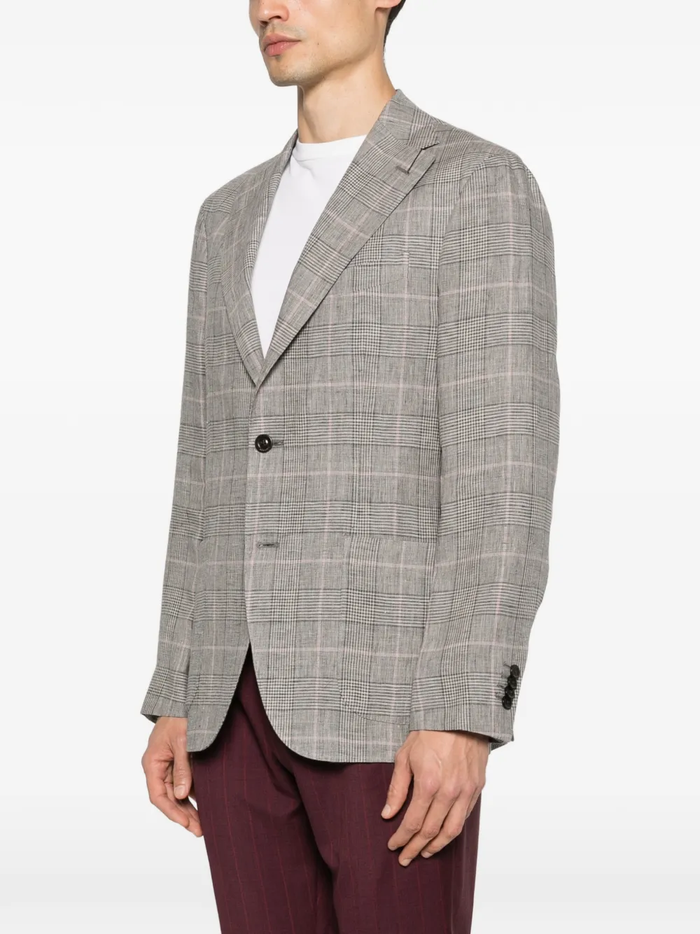 Boglioli Geruite blazer Grijs