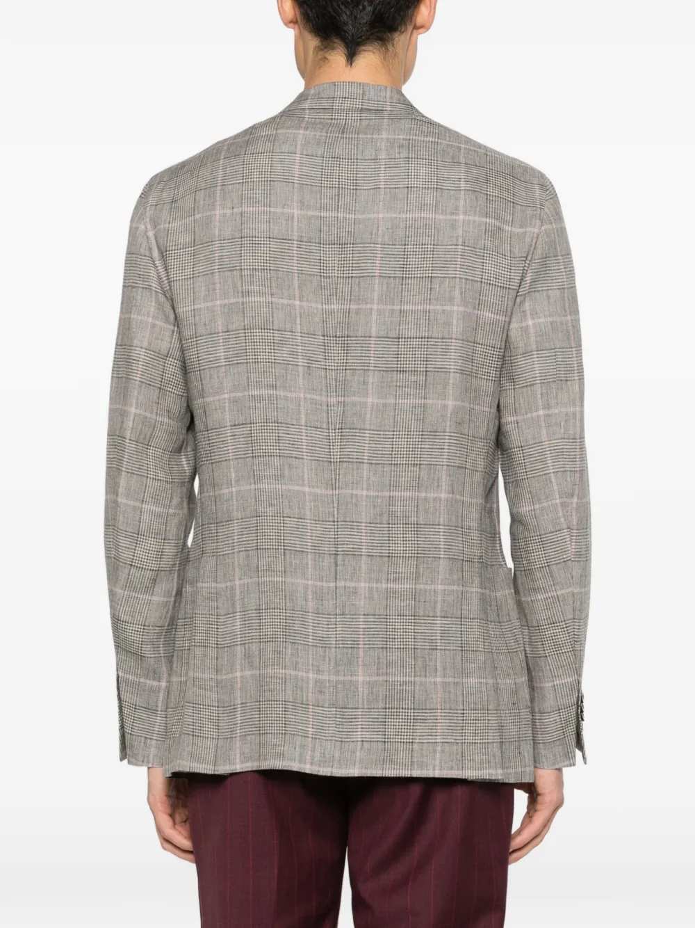 Boglioli Geruite blazer Grijs