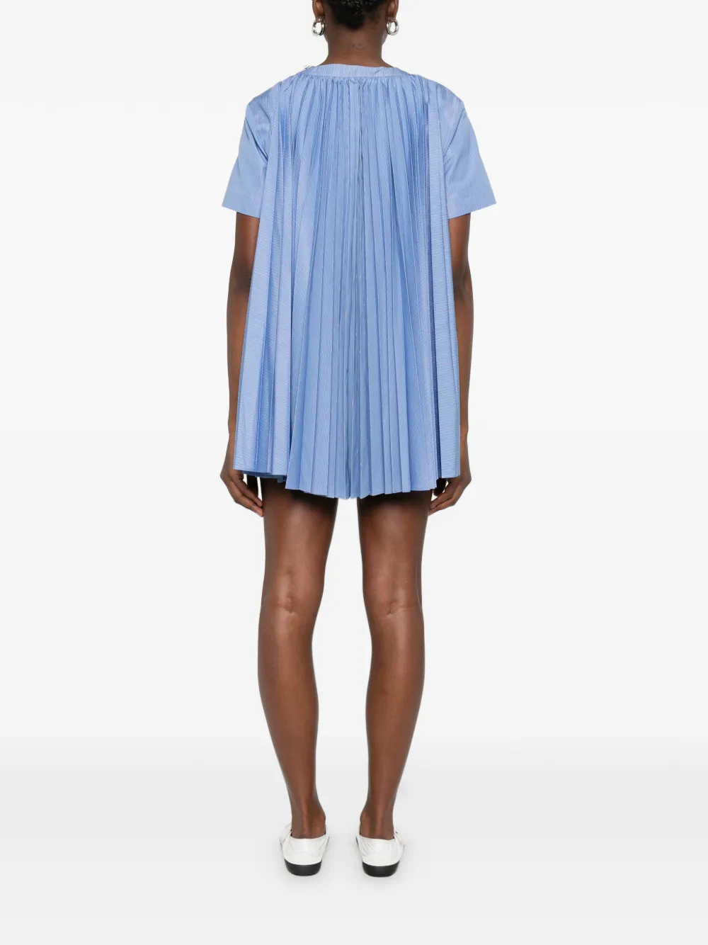 sacai Gestreepte jurk Blauw