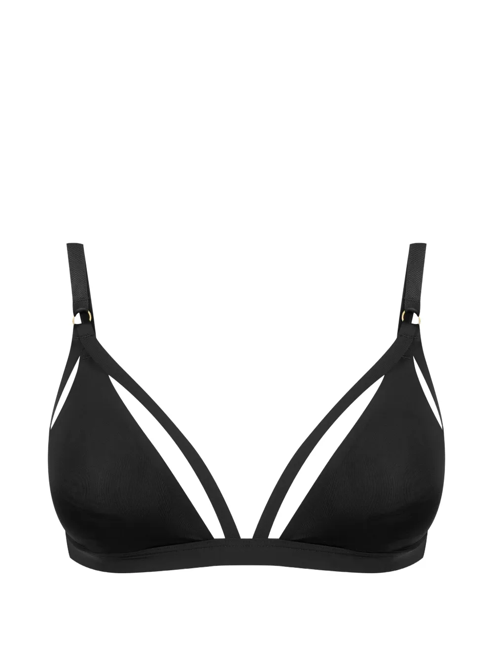 Maison Close triangle bra - Nero