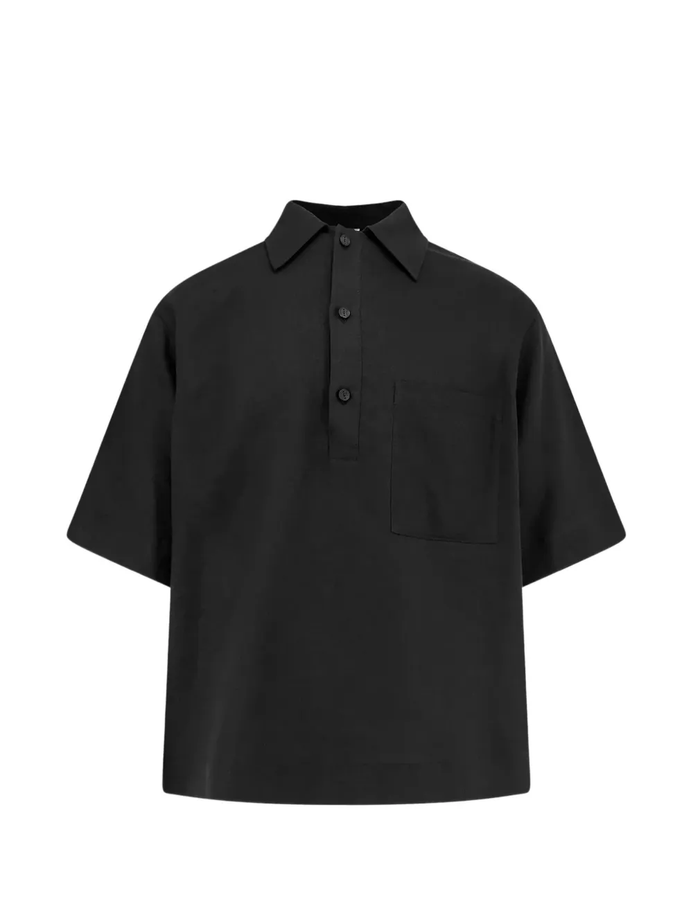 Hevo Montursi short-sleeve chest-pocket shirt - Nero