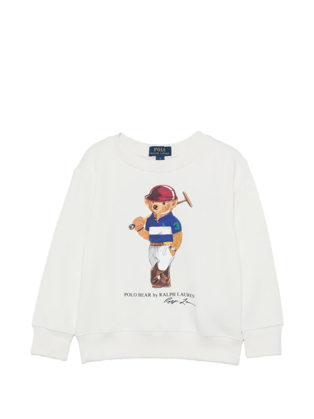 POLO RALPH LAUREN KIDS Polo Bear sweater - Bianco