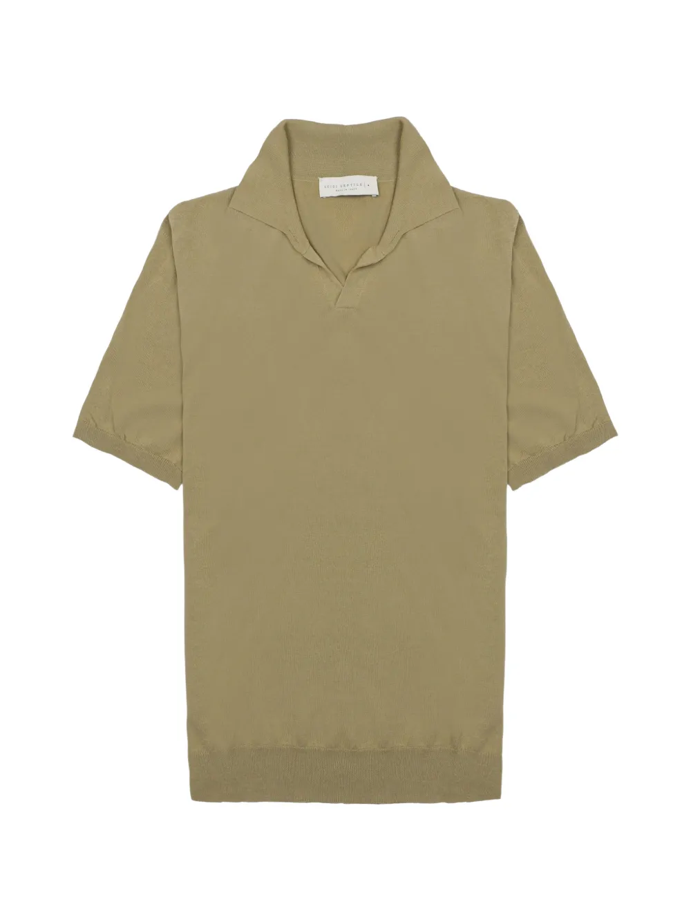 LUIGI GENTILE fine-knit short-sleeve T-shirt - Verde