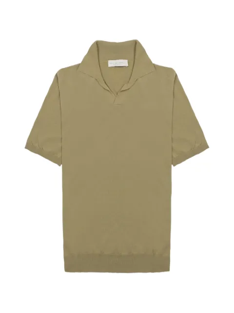 LUIGI GENTILE fine-knit short-sleeve T-shirt