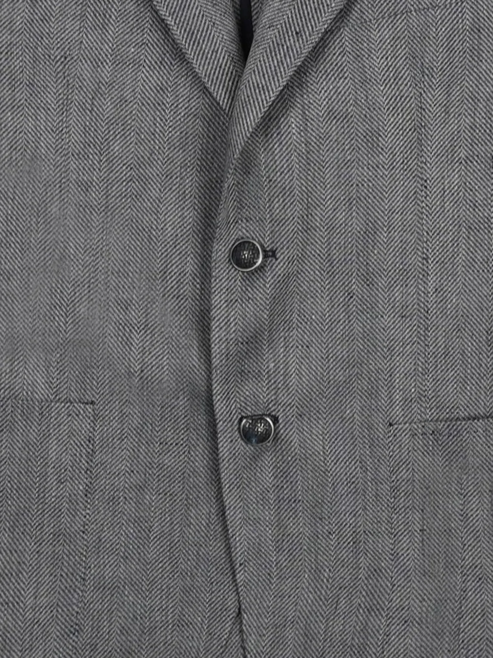 Tagliatore Blazer met puntige revers en visgraat-patroon Grijs