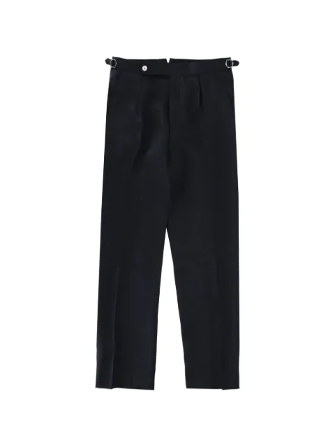BOSS buckle-detail trousers