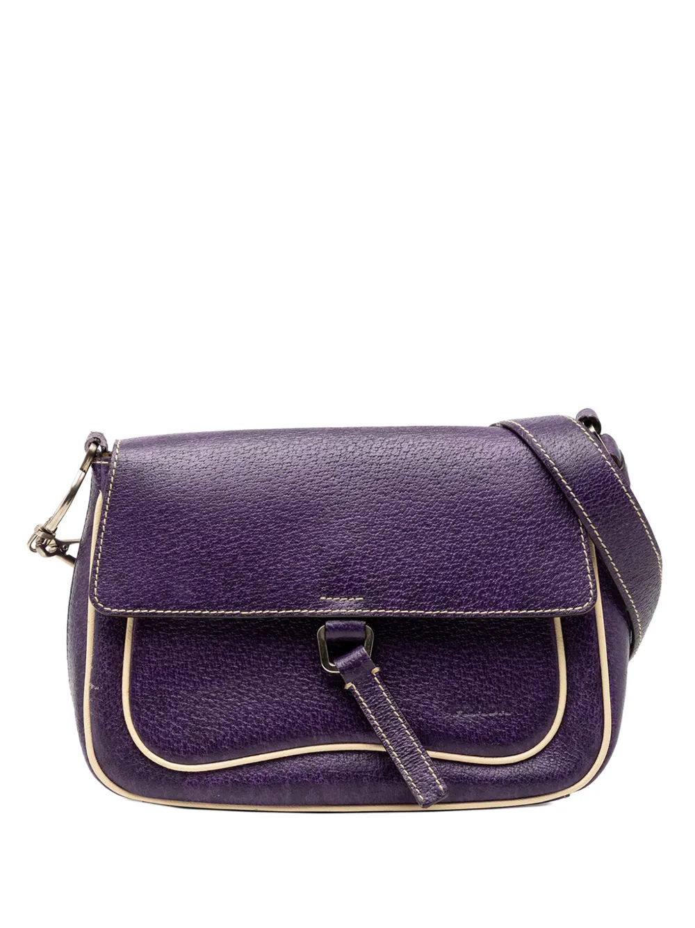 Prada Pre-Owned 1990-2000 Cinghiale Flap shoulder bag - Purple