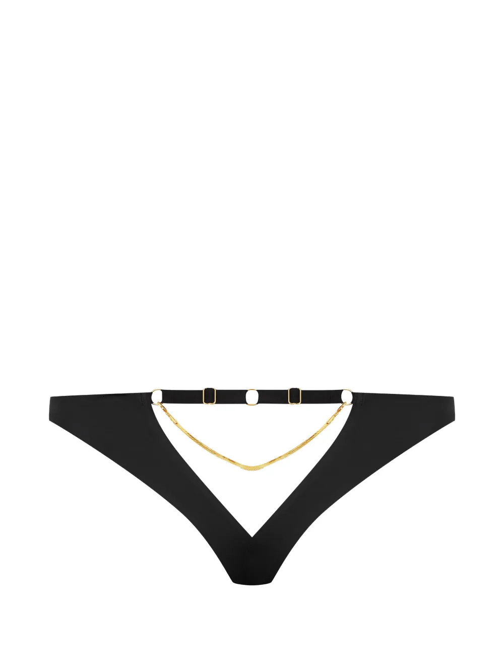 Maison Close String met ringdetail Zwart