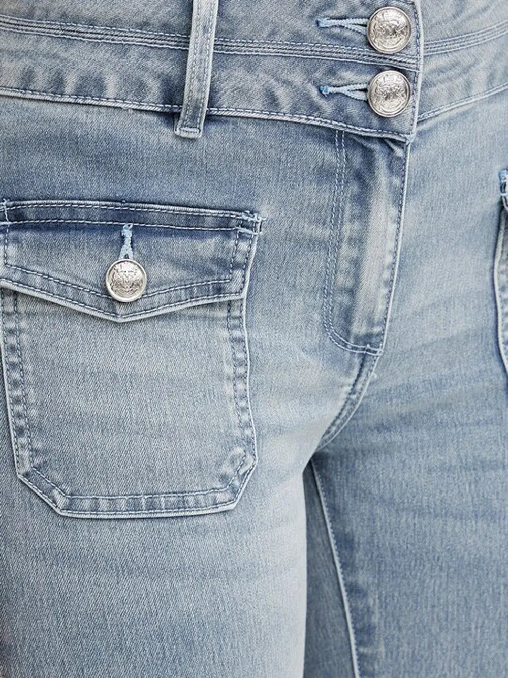 Morgan Flared jeans met zak Blauw