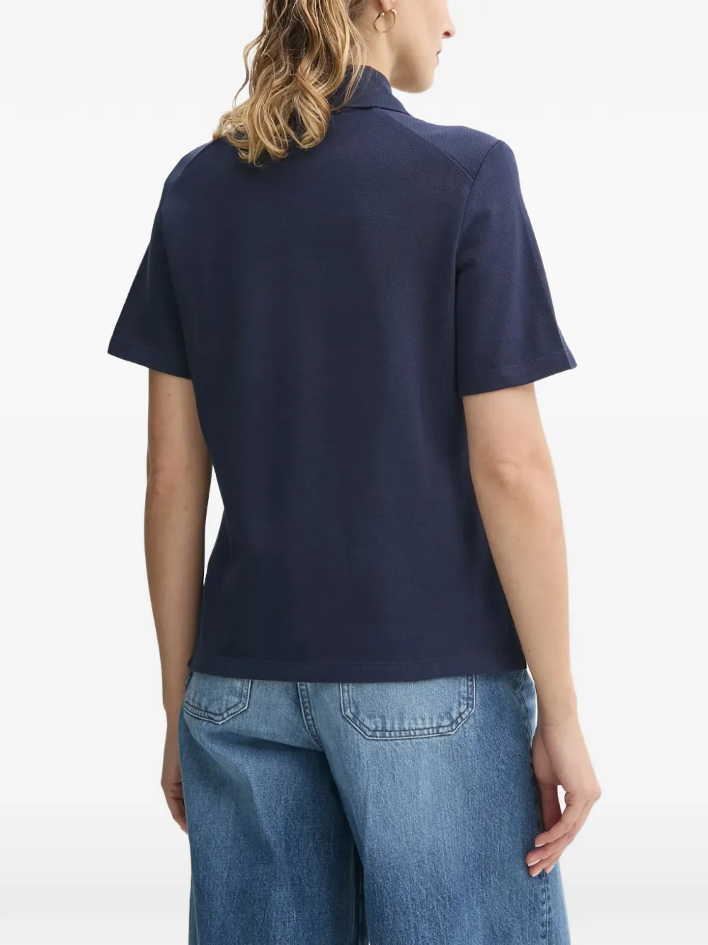 Marc O'Polo Poloshirt met kraag met knopen Blauw