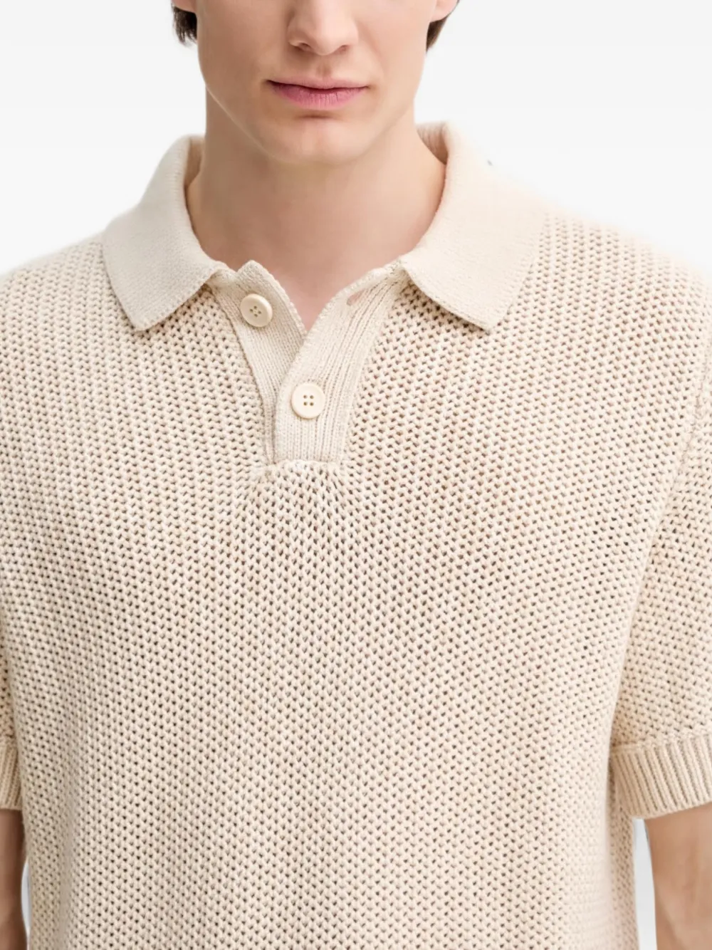 Marc O'Polo Katoenen poloshirt Beige