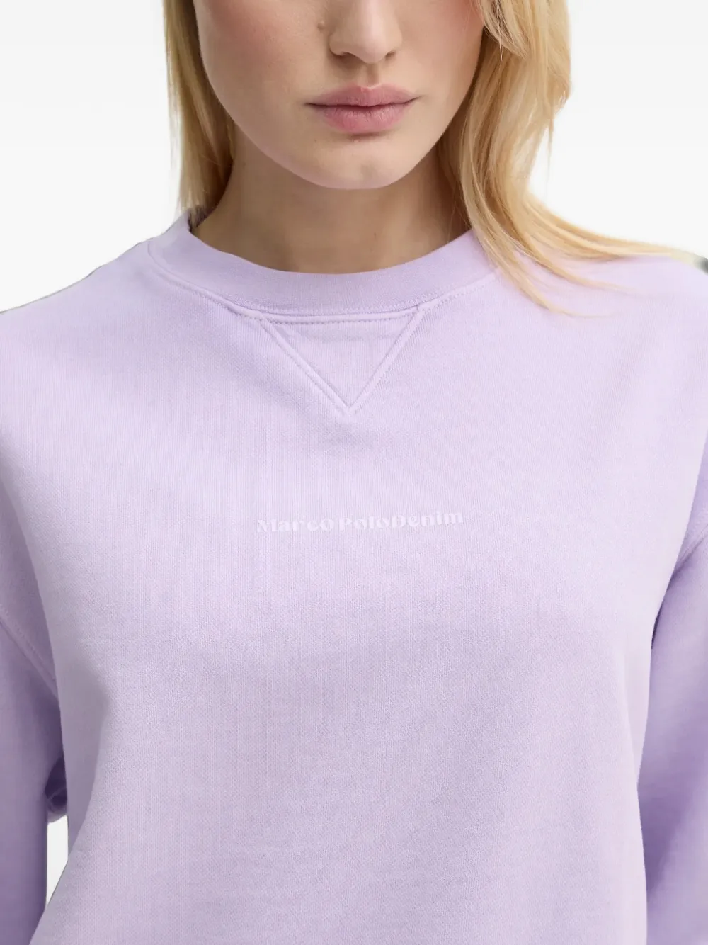 Marc O'Polo Sweater met ronde hals Paars