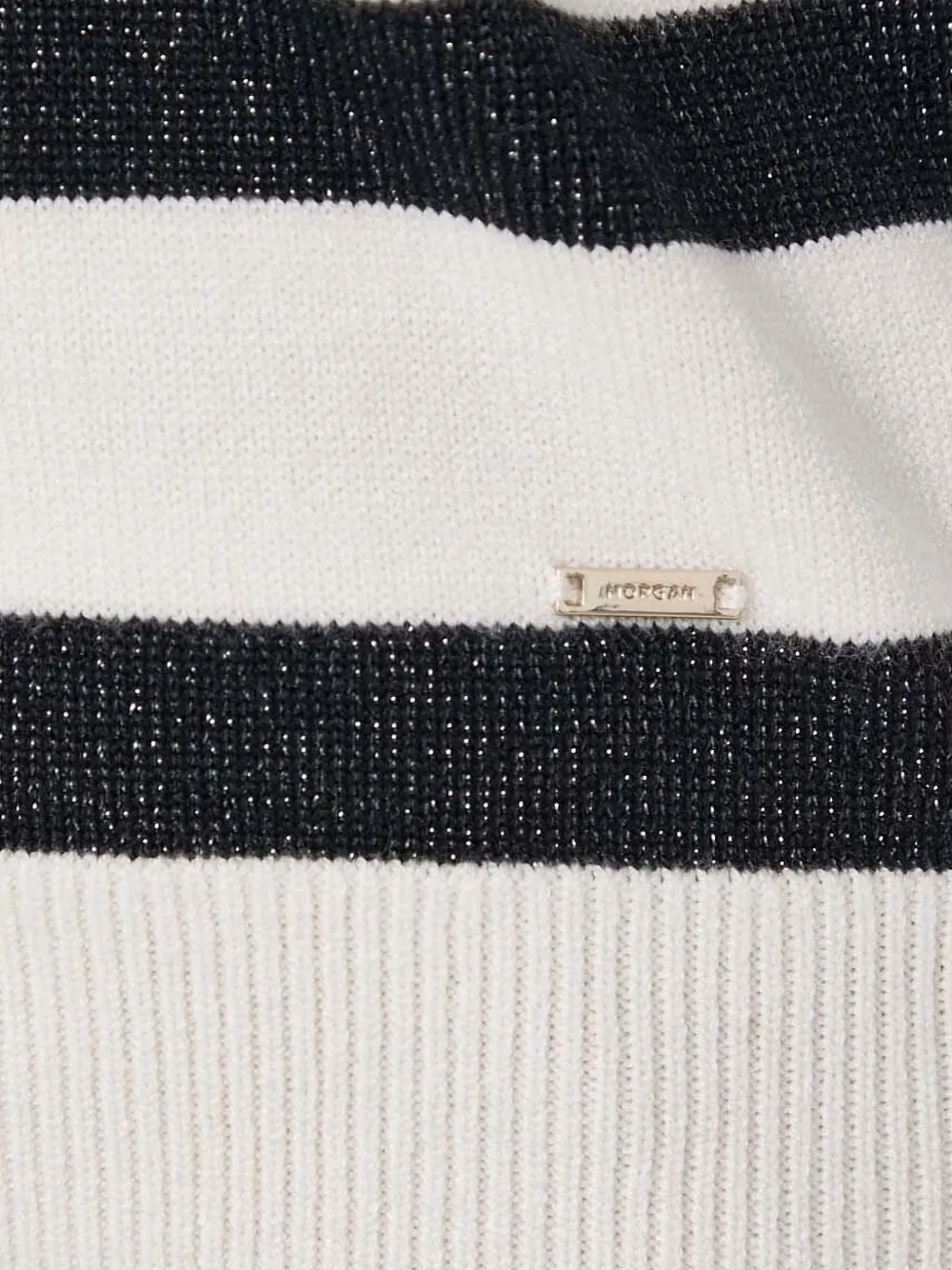Morgan Striped-pattern Sweater In Neutrals