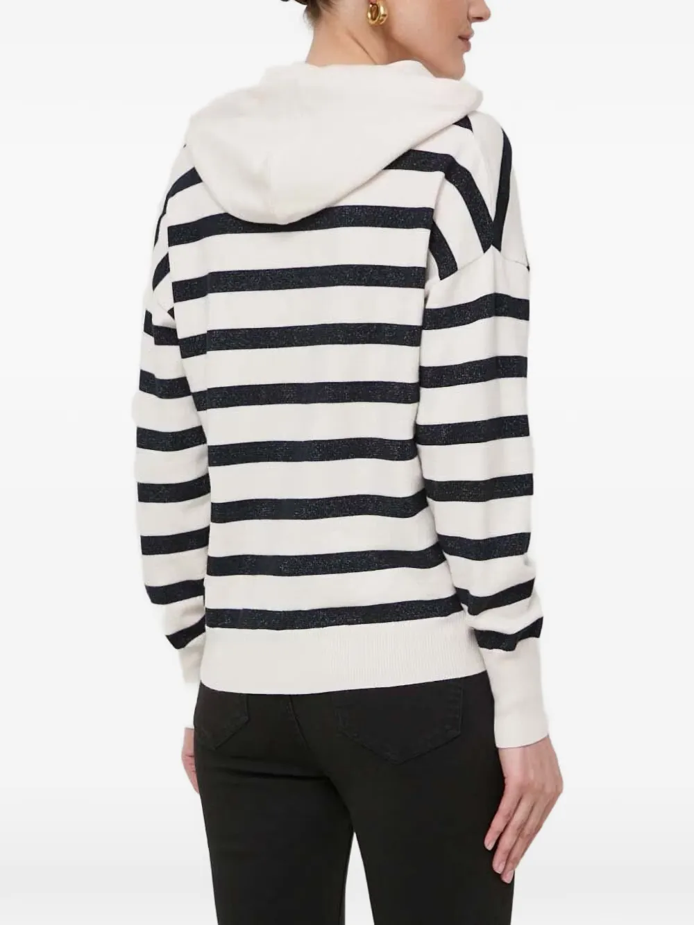 Morgan Striped-pattern Sweater In Neutrals
