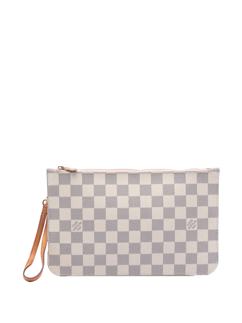 Louis Vuitton Pre-Owned 2018 Damier Azur Neverfull MM pouch - Bianco