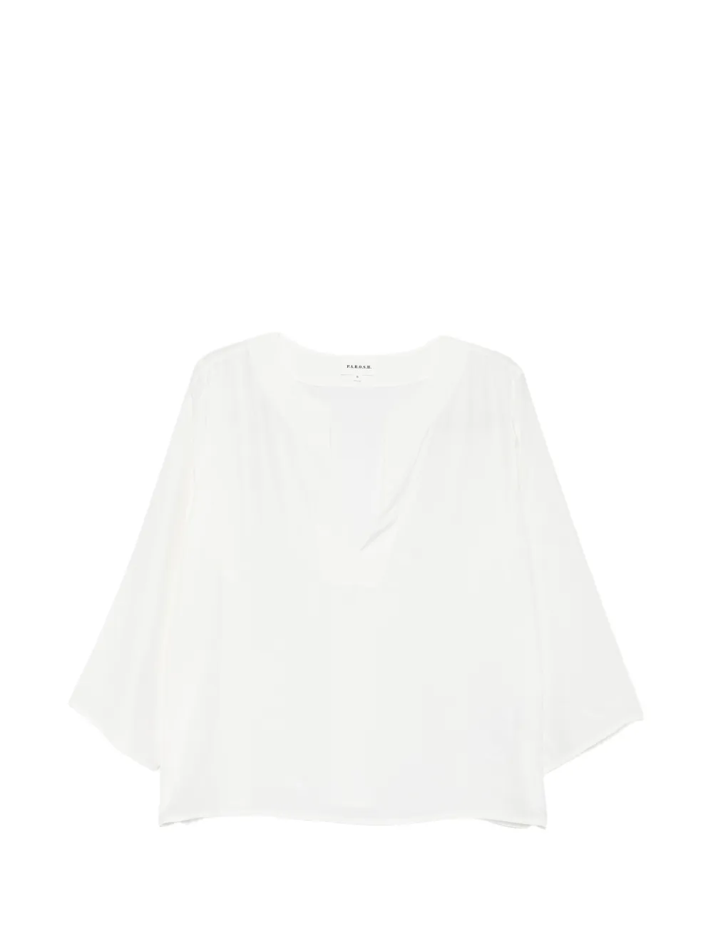 P.A.R.O.S.H. Saxon V-neck blouse - White
