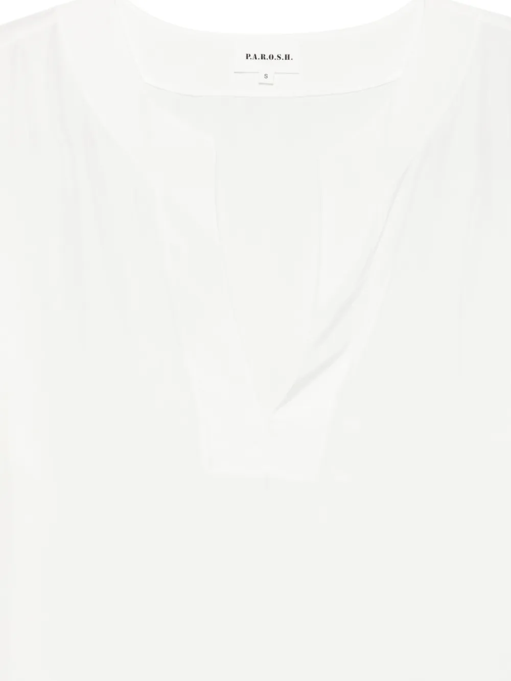 P.A.R.O.S.H. Saxon blouse met V-hals Wit