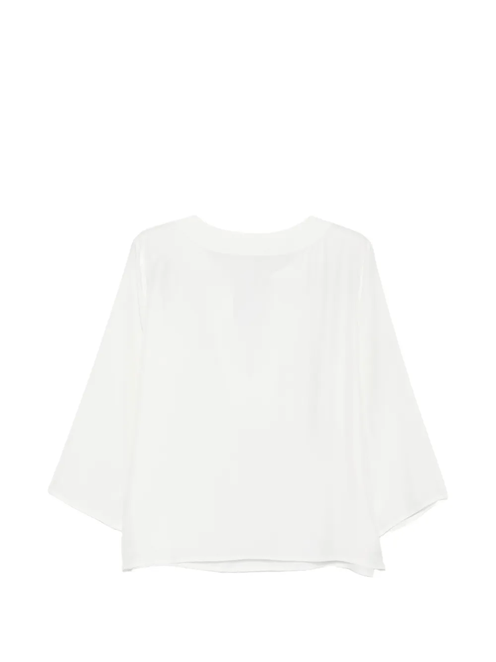 P.A.R.O.S.H. Saxon blouse met V-hals Wit