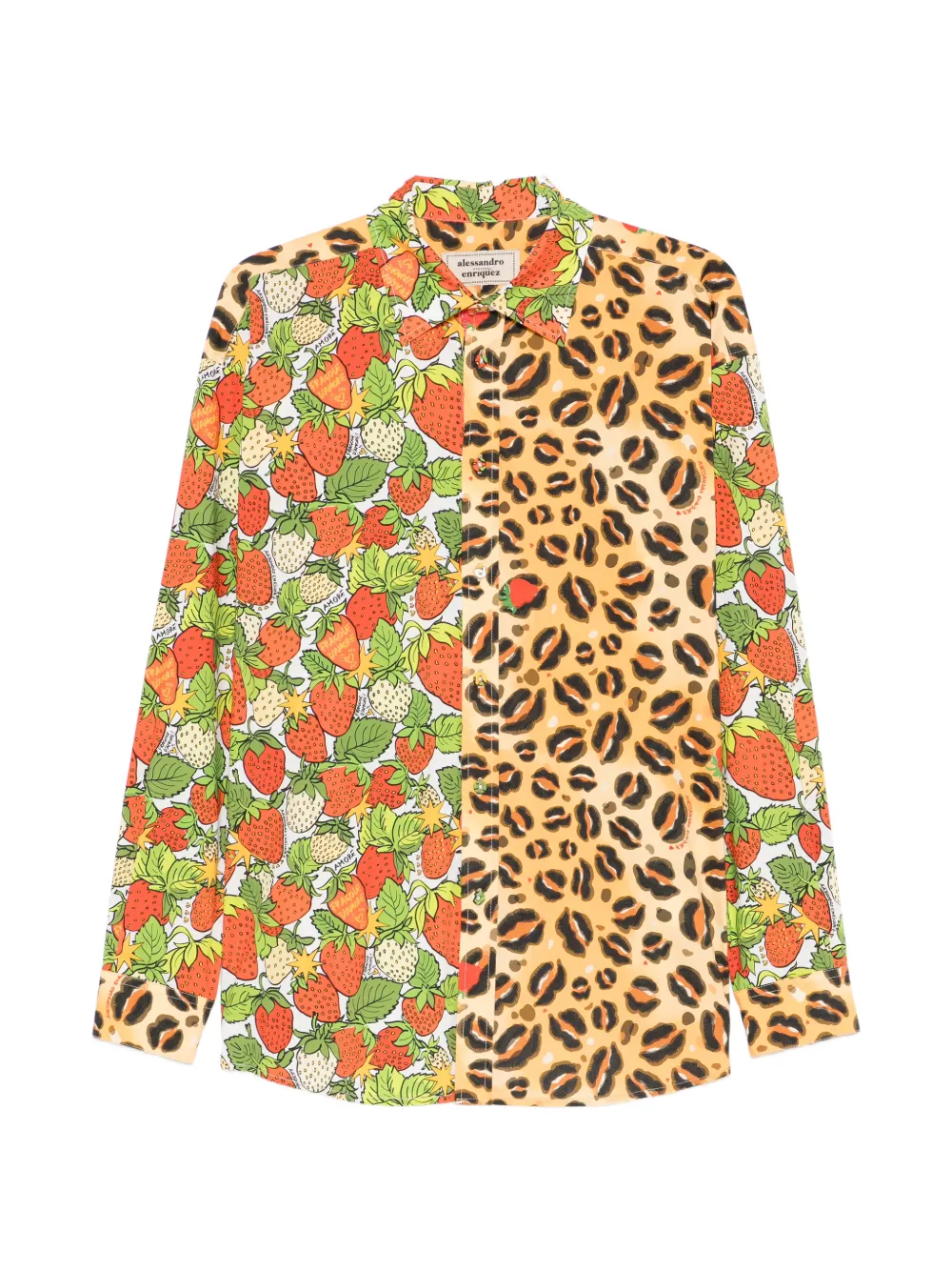 alessandro enriquez Camicia con stampa - Toni neutri