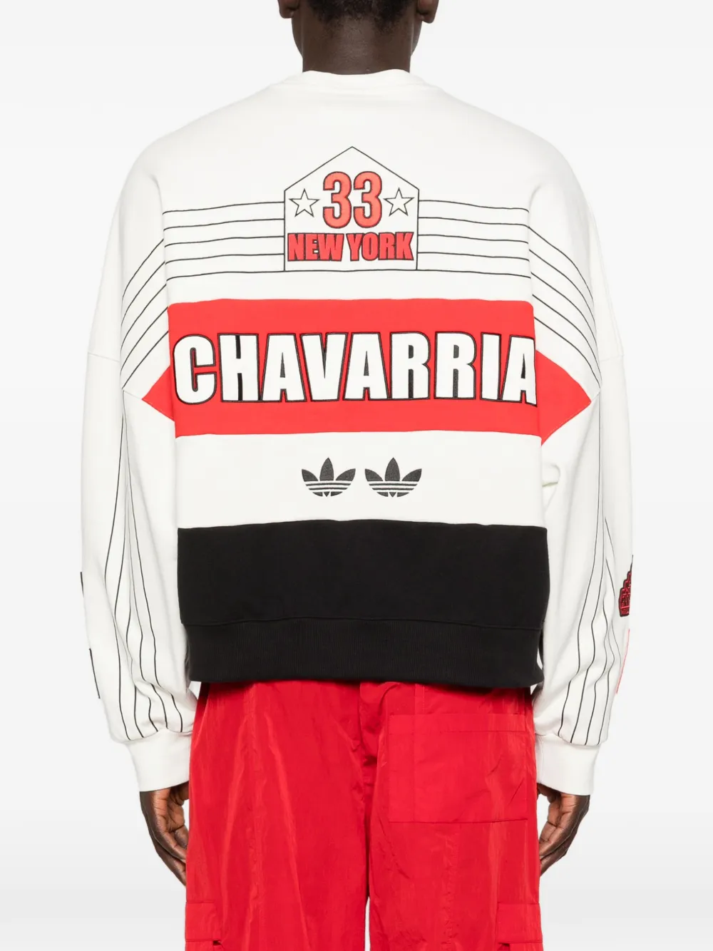 adidas x Willy Chavarria trui met logoprint Wit