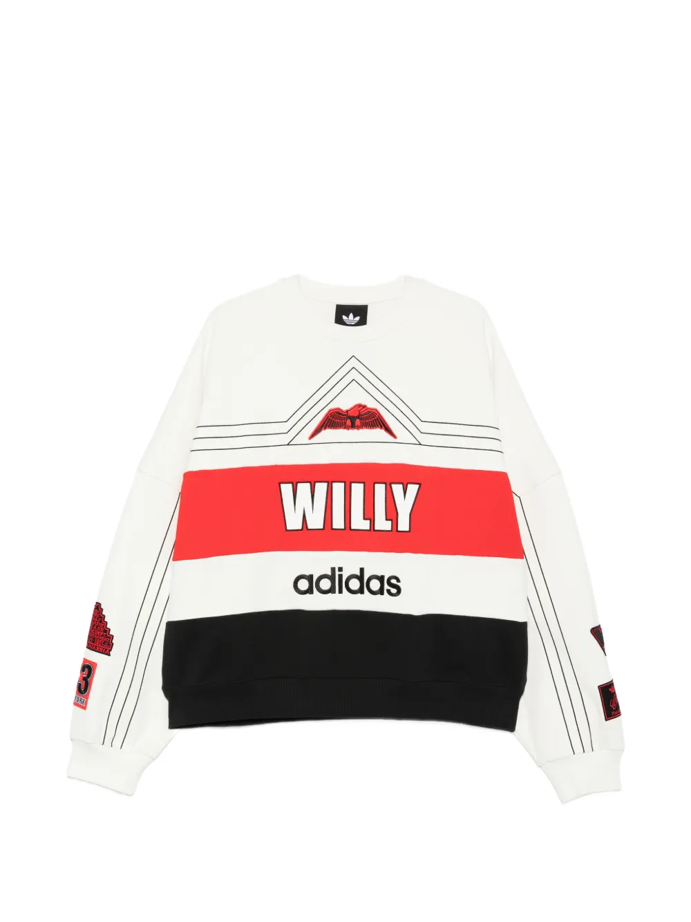 adidas x Willy Chavarria BBall sweatshirt - Bianco