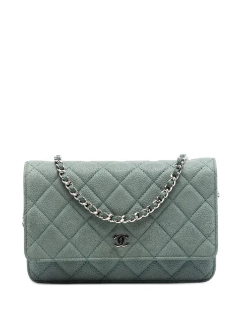 CHANEL Pre-Owned quiltet CC crossbody-taske i kaviar-læder fra 2012