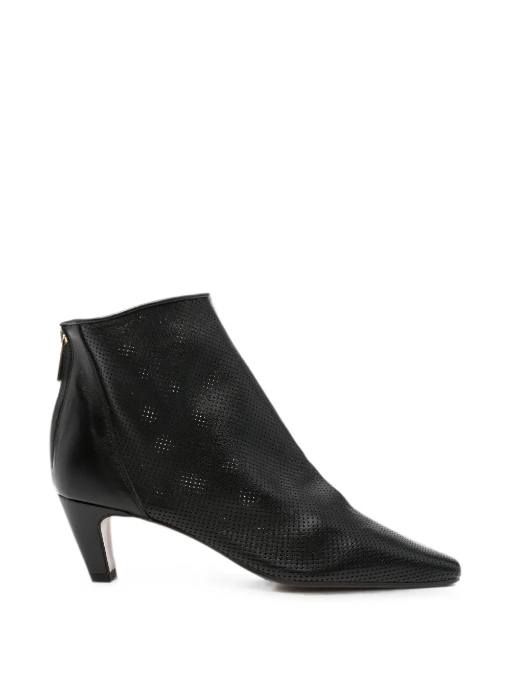 biancadi perforated leather ankle boots