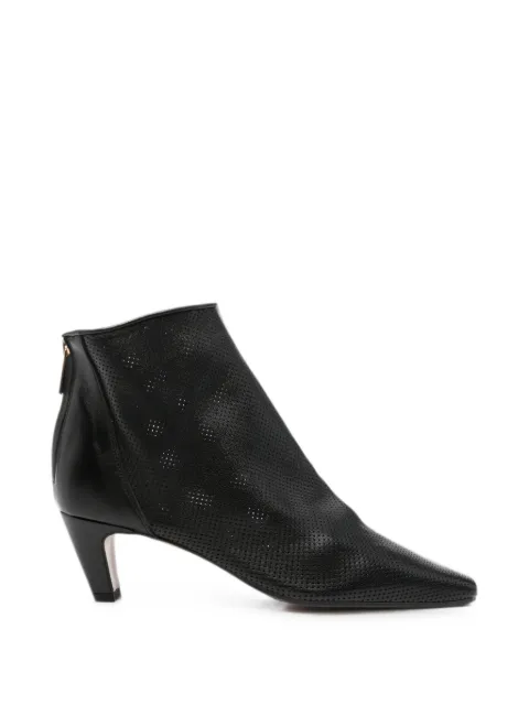 biancadi perforated leather ankle boots