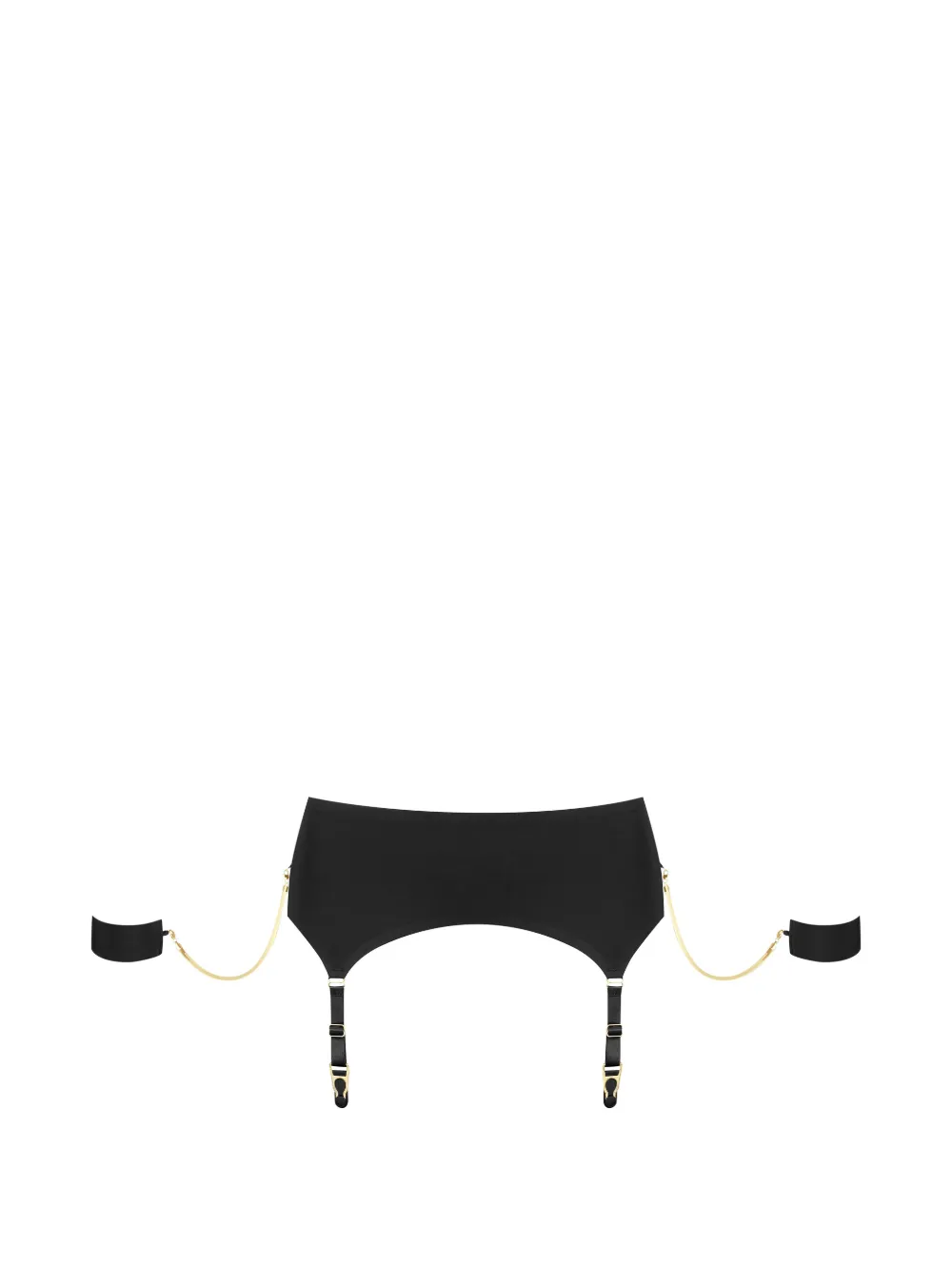 Maison Close chain-cuffs suspender belt - Nero