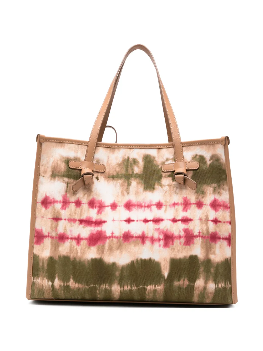 GIANNI CHIARINI Marcella tie dye shoulder bag - Toni neutri