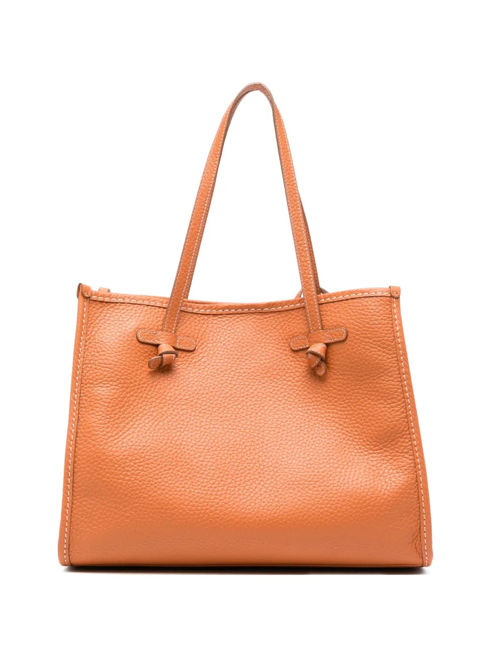 GIANNI CHIARINI Marcella knot detail shoulder bag - Arancione