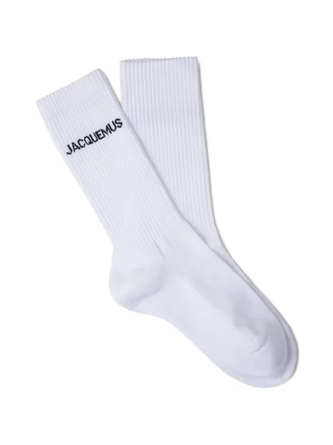 Jacquemus ribbed logo socks