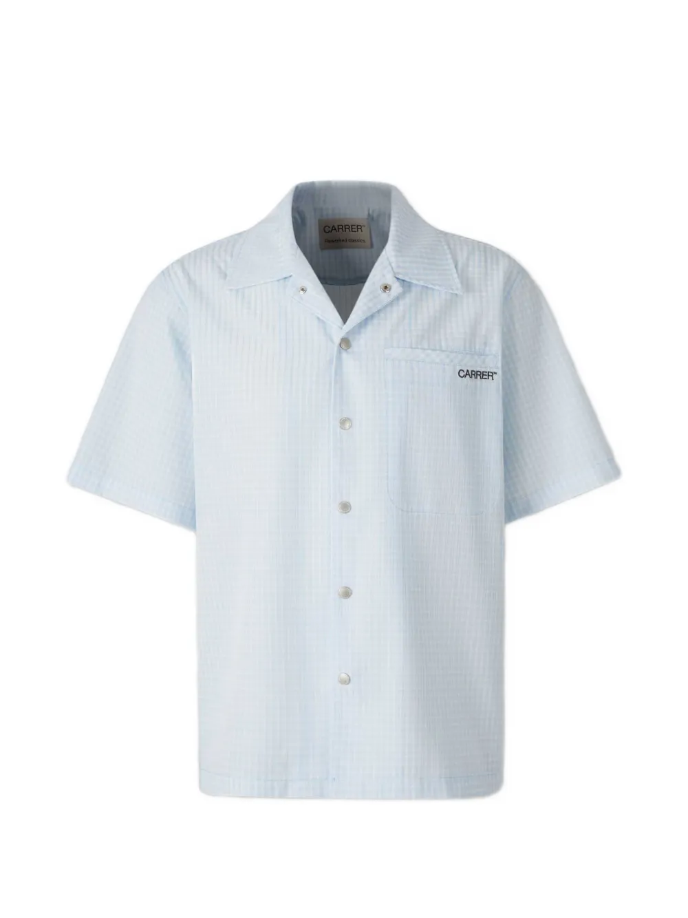Carrer Beck check short-sleeve shirt - Blau