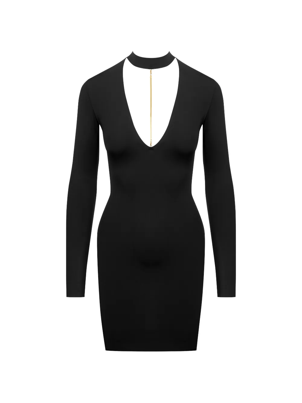 Maison Close open back jewellery dress - Nero