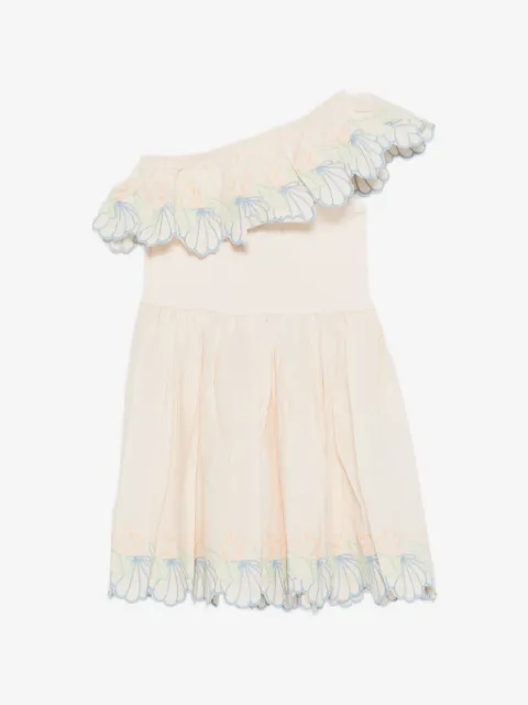 Molo one-shoulder ruffled-detail dress