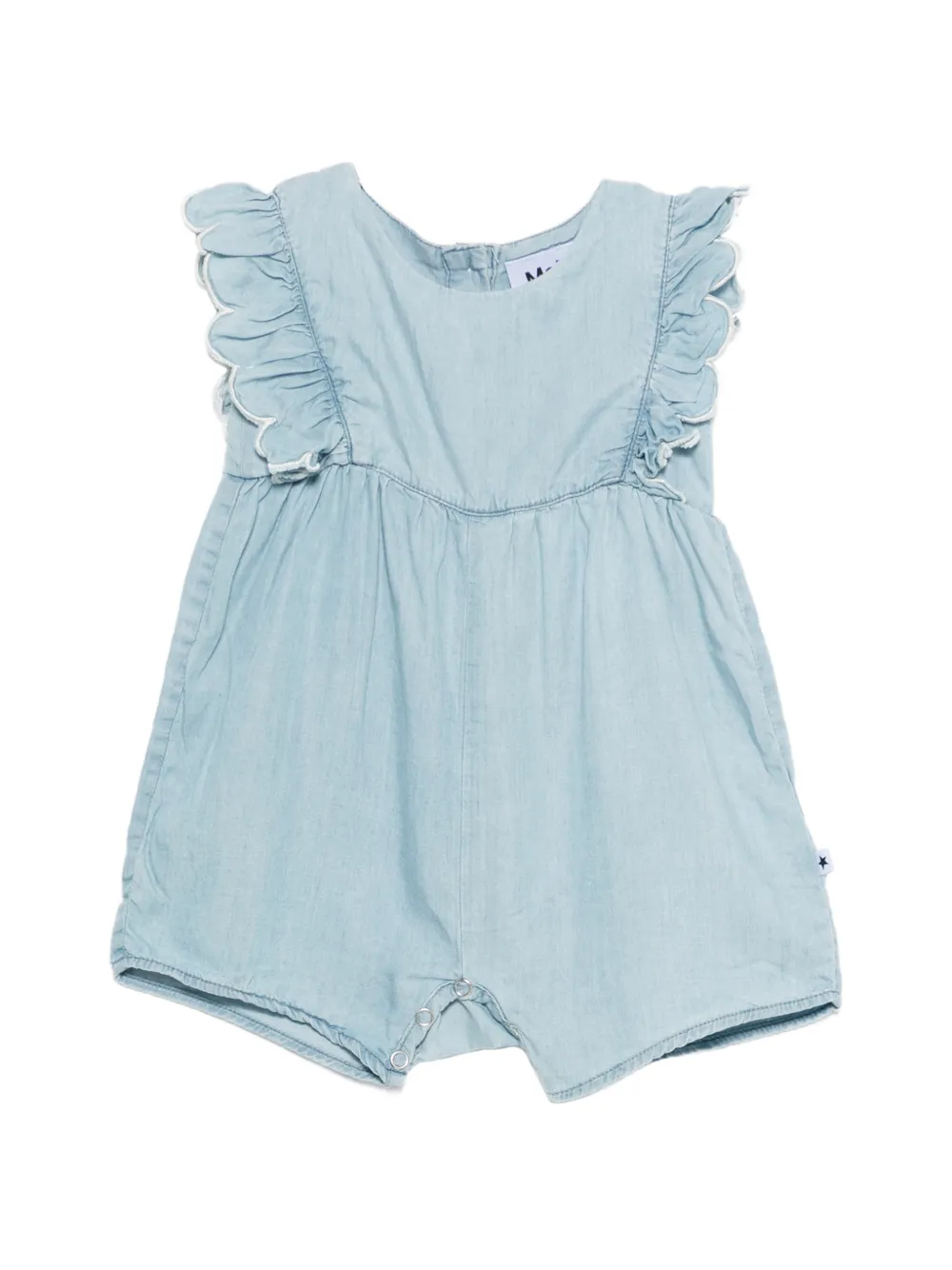 Molo Fernanda ruffled-detail romper - Blu