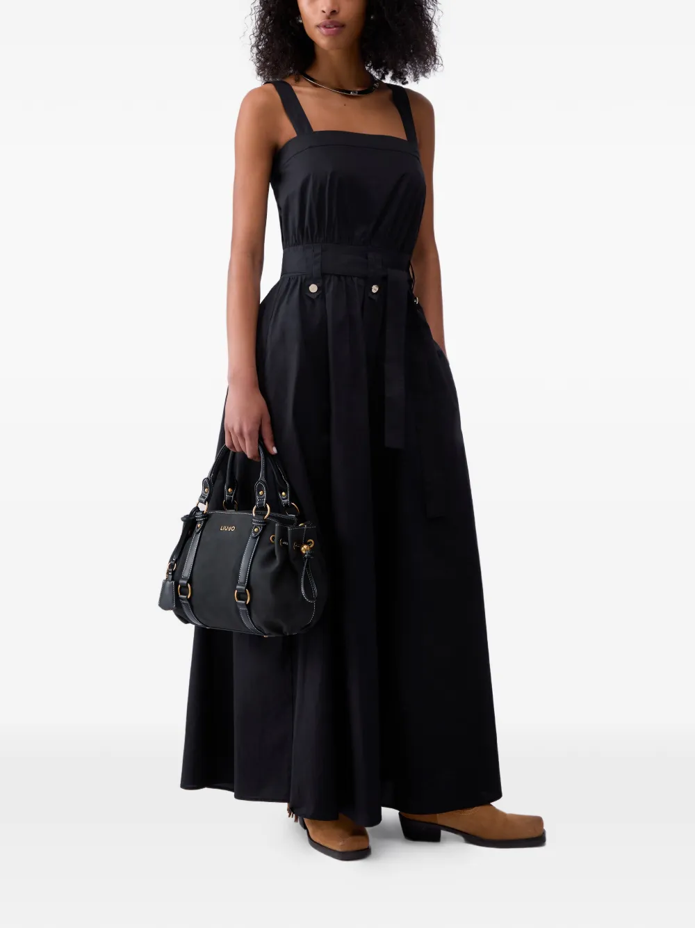  Liu Jo Belted Maxi Dress - Black 