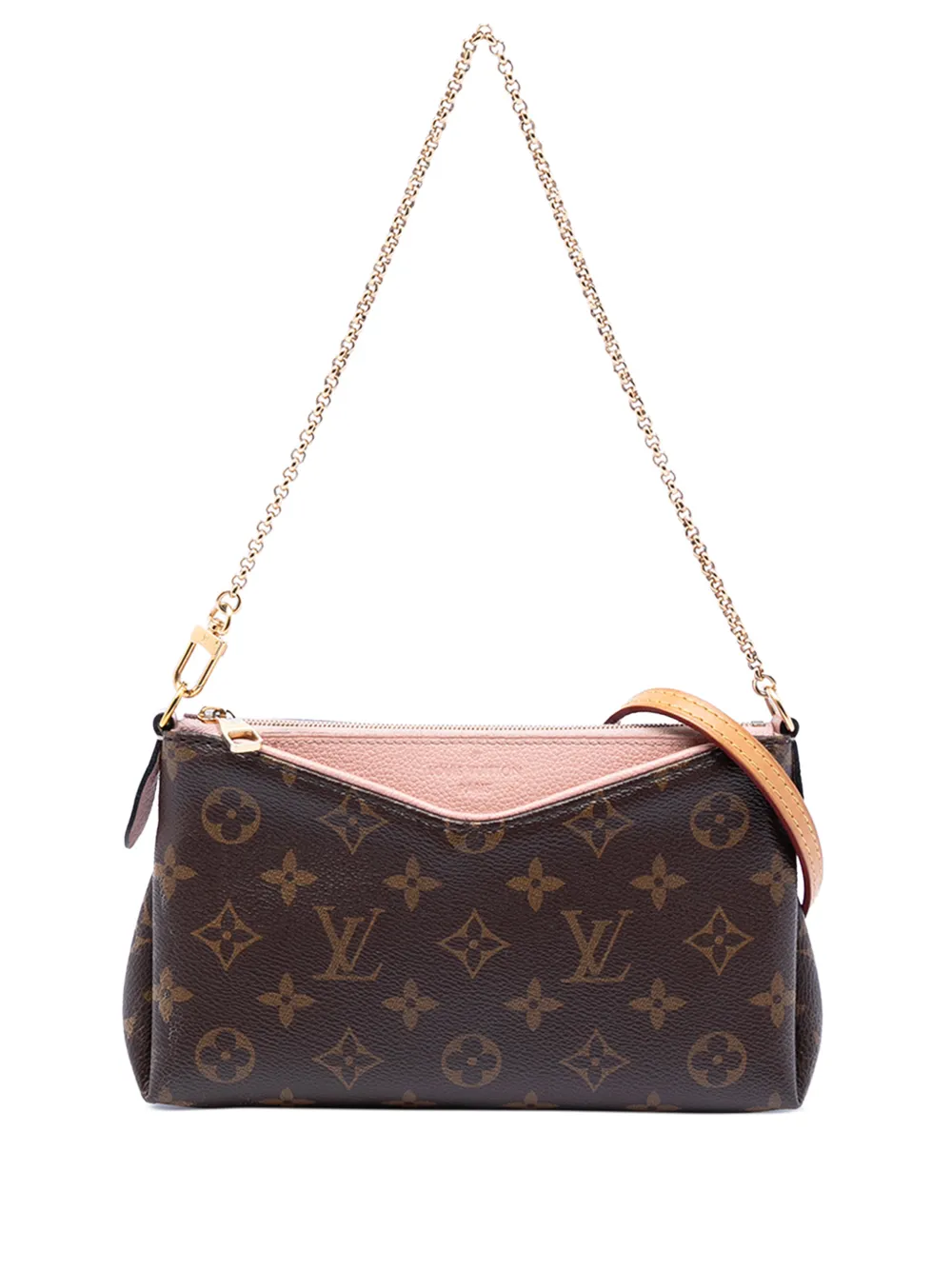 Louis Vuitton Pre-Owned 2017 Monogram Pallas Clutch satchel - Rosa