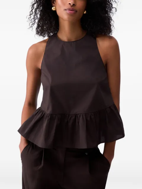 LIU JO bow-detail sleeveless top
