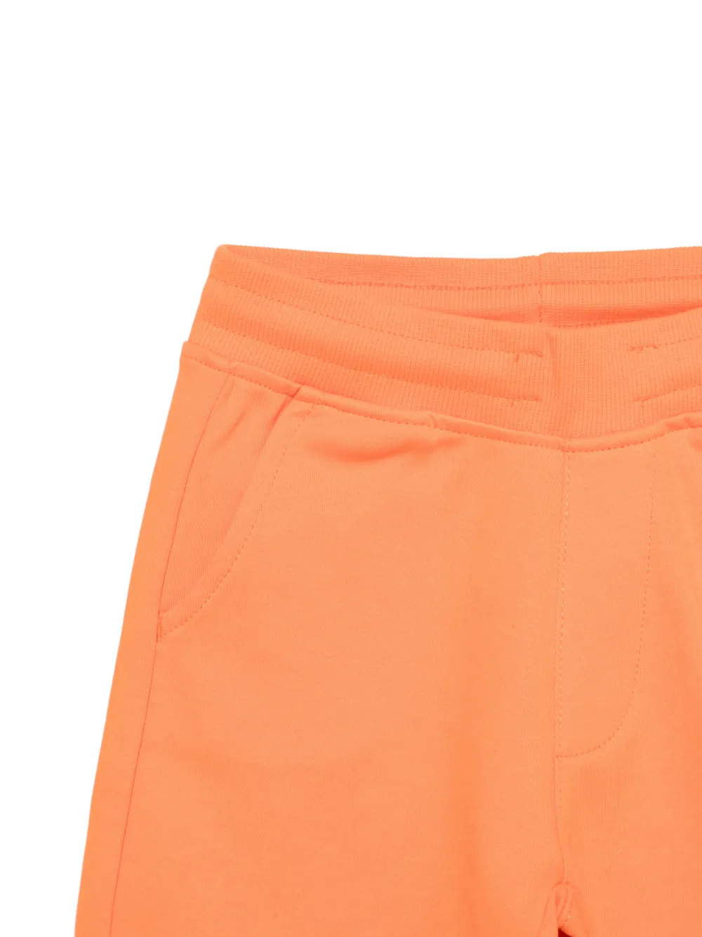 TRUSSARDI JUNIOR Katoenen T-shirt en shorts met logoprint Beige
