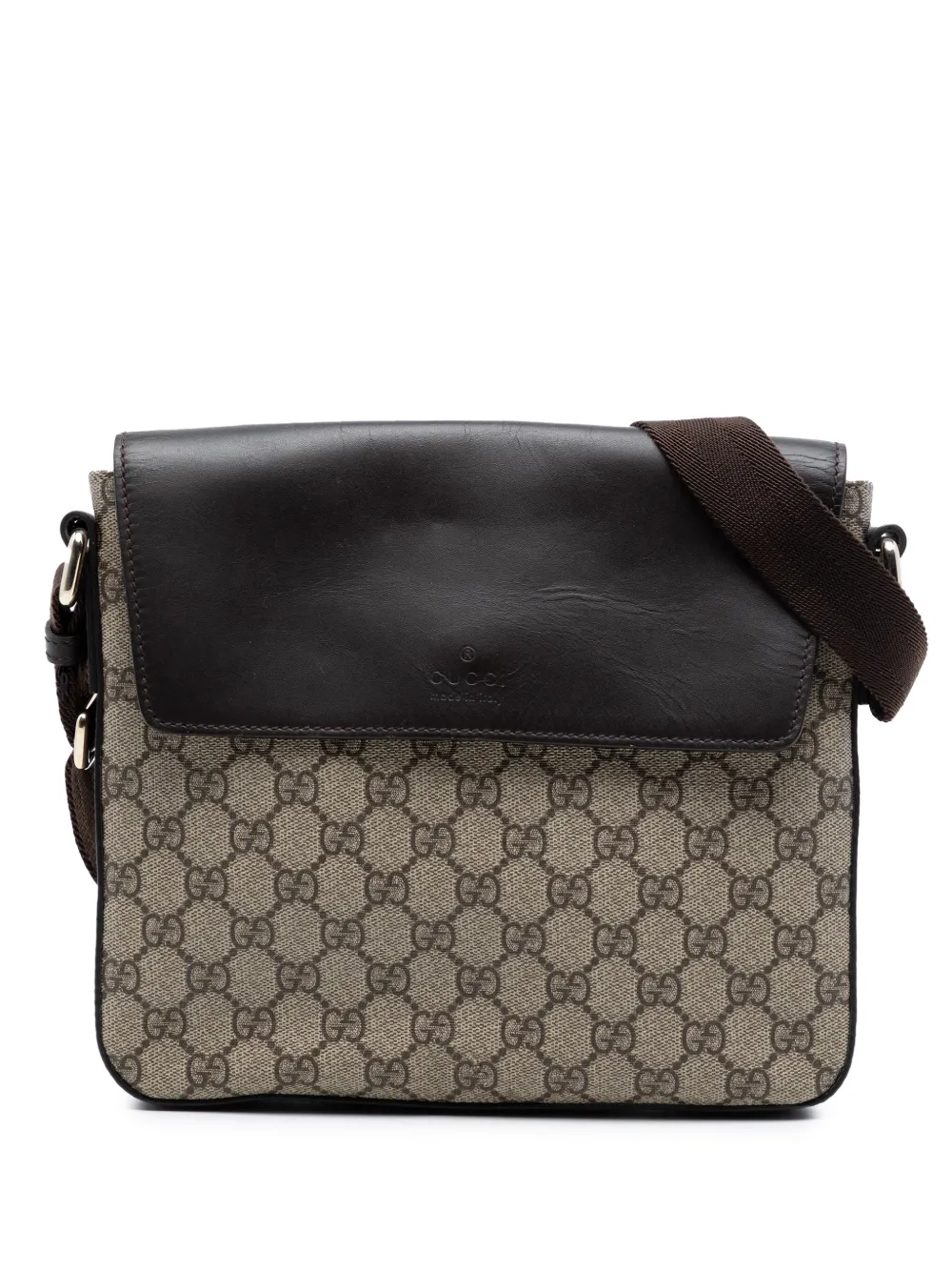 Gucci Pre-Owned 2016-2025 GG Supreme Messenger Bag crossbody bag - Marrone