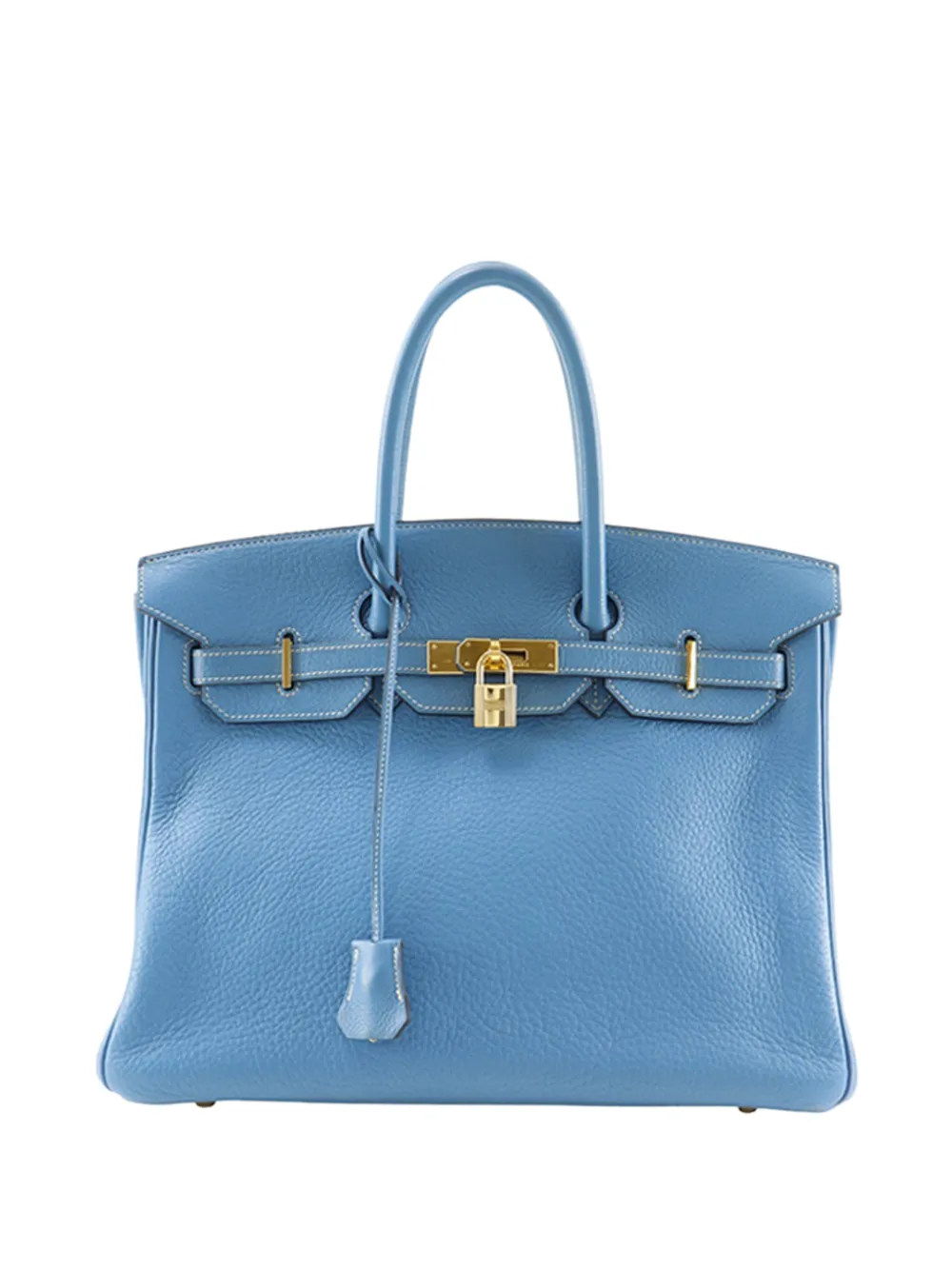 Hermès Pre-Owned 2003 Clemence Birkin Retourne 35 handbag - Blu