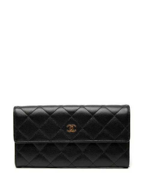 CHANEL Pre-Owned lang quiltet CC Flap pung i kaviar-læder fra 2016-2017