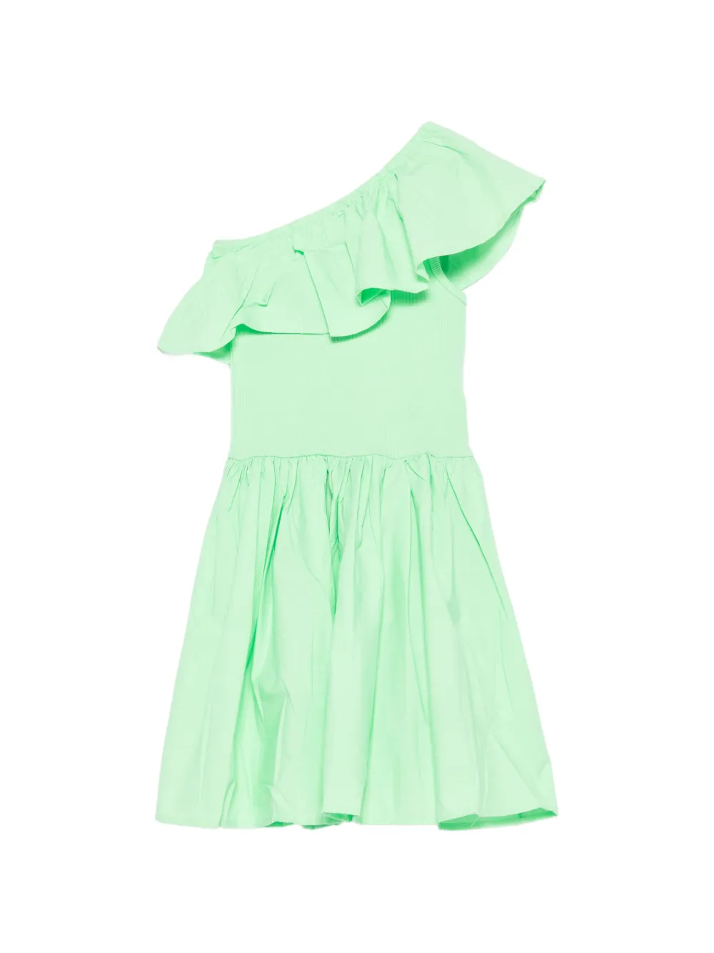 Molo Chloey ruffled one-shoulder dress - Grün