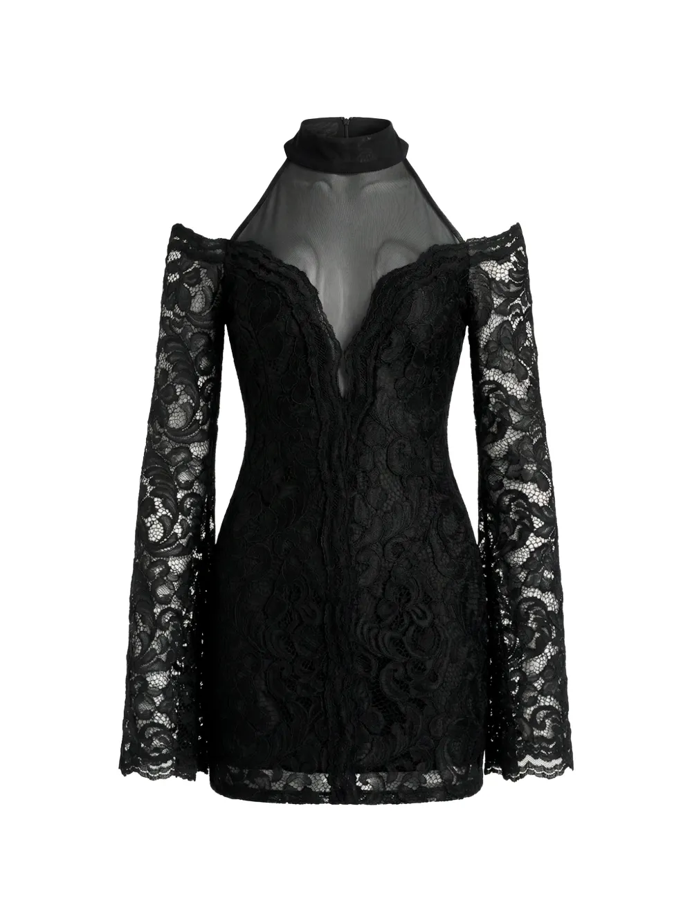 AXEL 113 Raven cold-shoulder mini dress - Nero