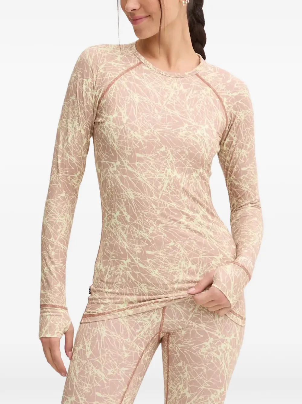 PICTURE Top Milita con stampa - Rosa