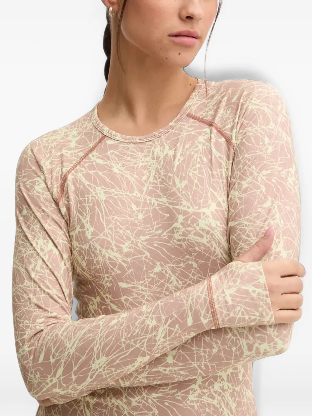 PICTURE Milita top met print Roze