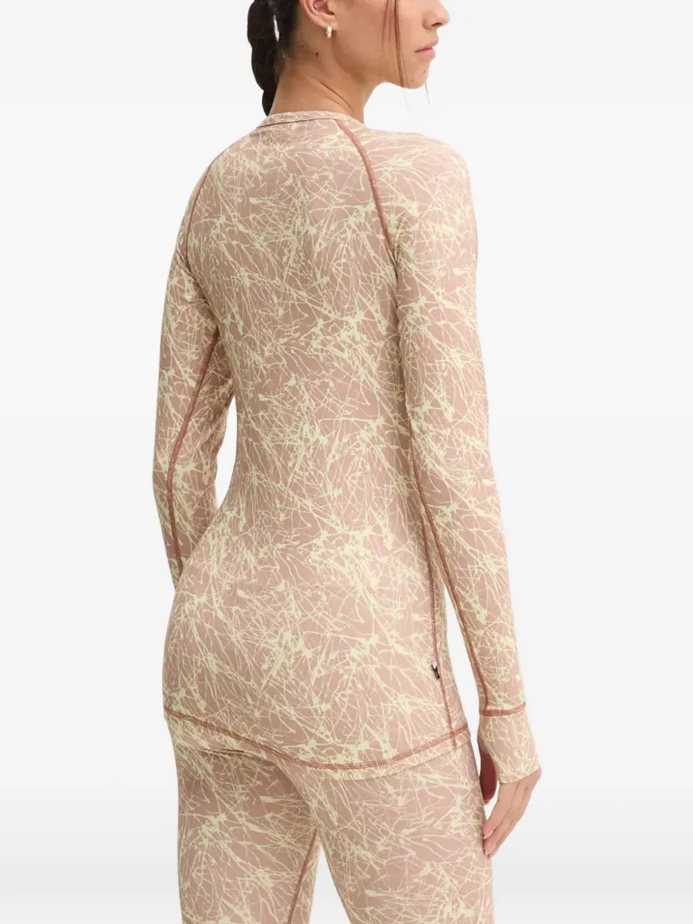 PICTURE Milita top met print Roze