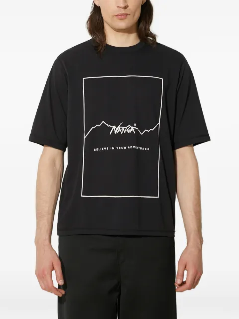 NANGA Dry Mix Frame logo-print T-shirt
